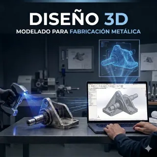 Diseño 3D e ingeniería inversa para fabricación