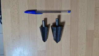 Juego brocas cónicas acero