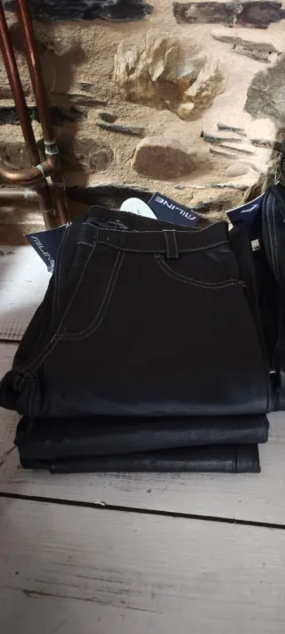 Lote Pantalones Cuero Negros