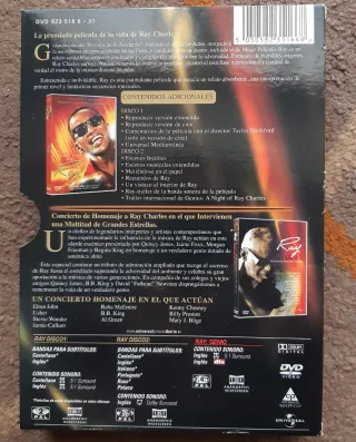 Colección  3 DVD Ray Charles Jamie Foxx