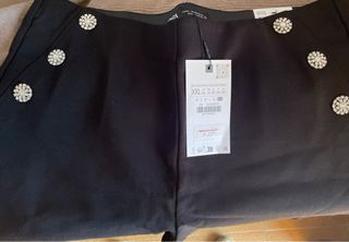 Leggings Zara negros con pedrería nuevos