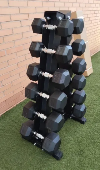Soporte para 12 mancuernas nuevo.