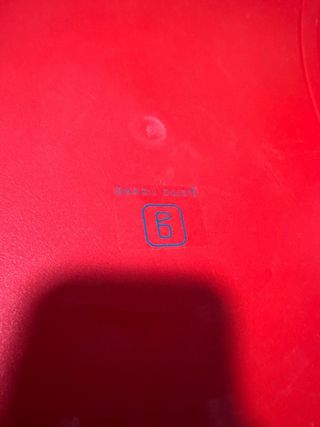 Trineo rojo redondo con asas