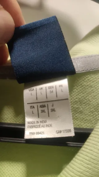 Polo Reebok Verde Talla L