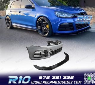 PARAGOLPES DELANTERO VOLKSWAGEN VW GOLF 6 R20 NEGRO BRILLO S