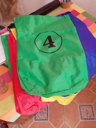 Sacos de juego con numeros