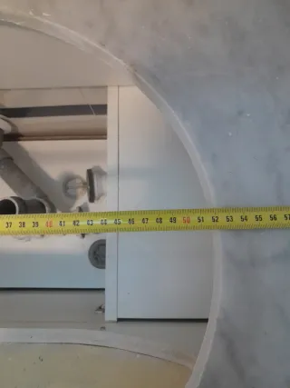 Mueble de baño con lavabo de mármol