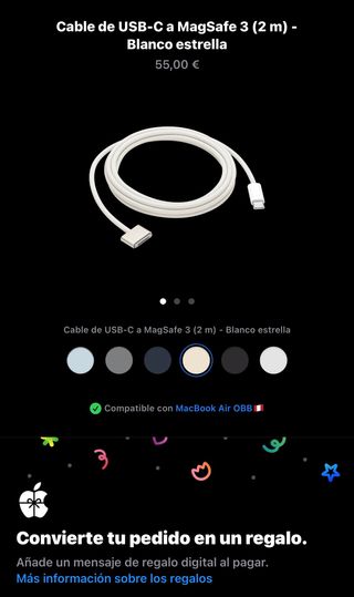 Cable Carga MacBook Apple Original