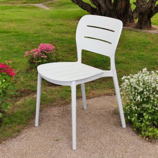 Sedia in Polipropilene Impilabile Outdoor Bianco