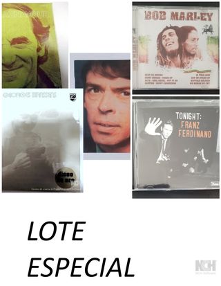 Lote Música: Aznavour, Bob Marley, Brassens