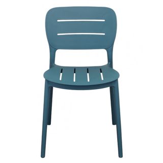 Sedia in Polipropilene Impilabile Verde Petrolio