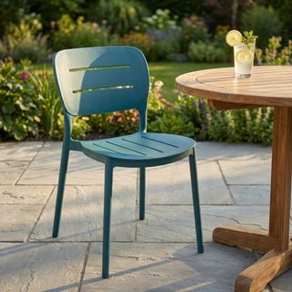 Sedia in Polipropilene Impilabile Verde Petrolio