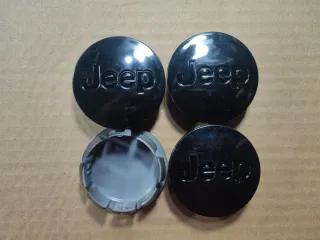 Tapabujes Jeep negro 56mm centro rueda llanta logo