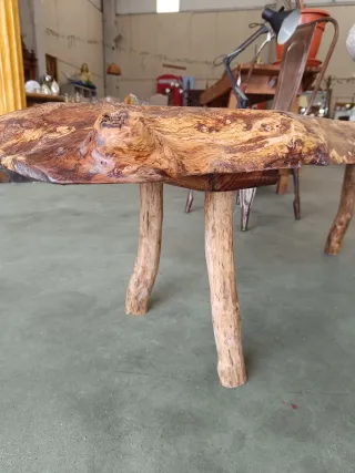 Banco rústico gallego de madera