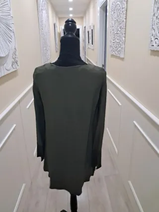 Blusa Negra, verde de Mujer