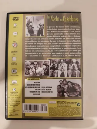 DVD Los Hermanos Marx: Una Noche en Casablanca