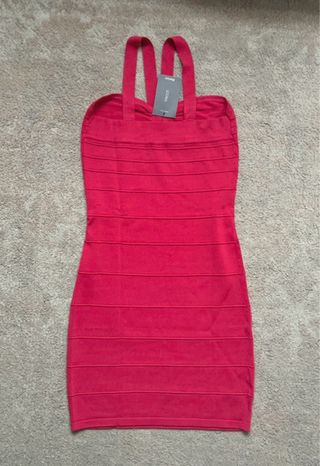 Vestido corto rojo Suite Blanc Talla M
