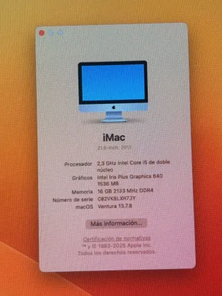 Imac Apple Plata y Negro