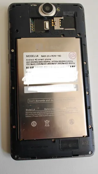 INEW L4 Smartphone 5000 mAh Negro