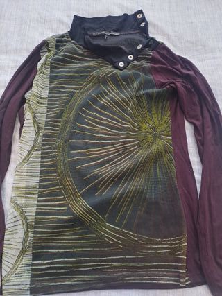 Jersey morado y verde entretiempo