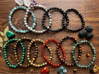 Pulseras Piedras Naturales Hechas a Mano