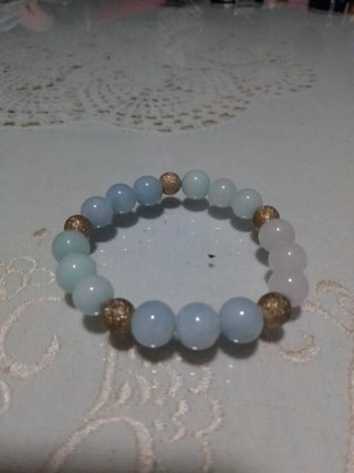 Pulsera plateada con charm de corazón