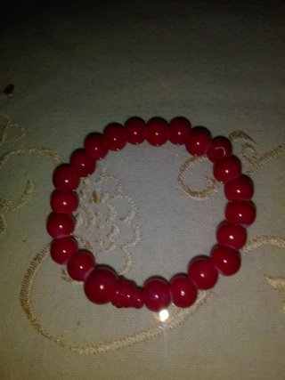 Pulsera plateada con charm de corazón