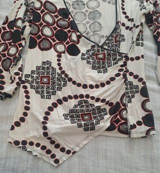 Camiseta estampada manga larga