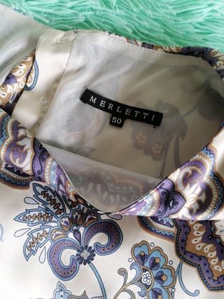 Vestido estampado tela suave talla 50