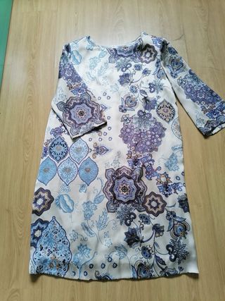 Vestido estampado tela suave talla 50