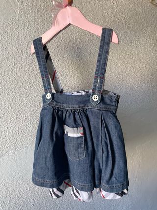 Vestido Peto Burberry 12 Meses