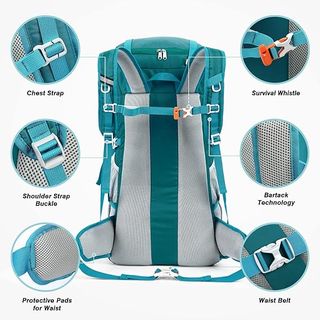 Mochila hiking senderismo HOMIEE 50L verde