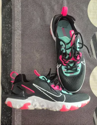 Nike React Vision Zapatillas Negras Rosas