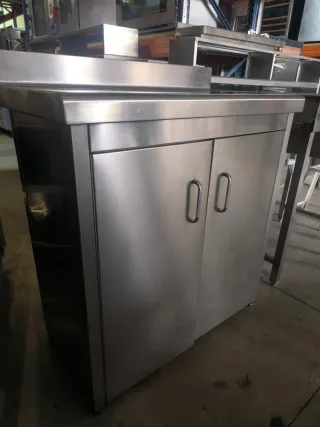 Mueble Acero Inoxidable con Puertas