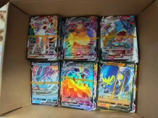 Lote 330+ Cartas Pokémon VMAX, V, Oro