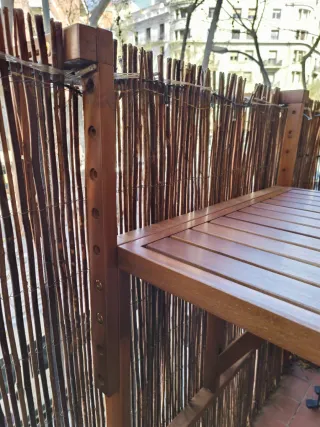 Mesa y 2 Sillas Balcón Terraza Plegables