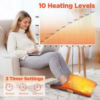 Calienta Pies Eléctrico con 10 niveles Lavable