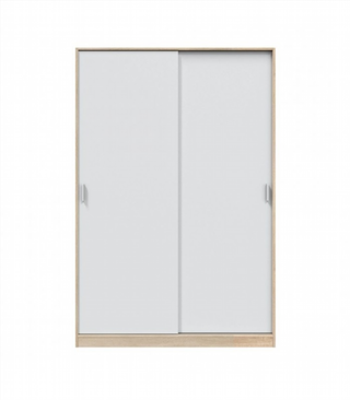 Armario 120x200x50cm Puertas Correderas. Blanco y