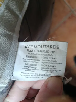 Cojín Puff Diseño Geométrico