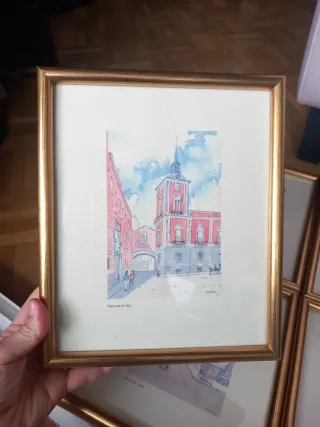 6 Láminas Madrid Vistas Arquitectónicas