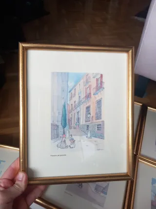 6 Láminas Madrid Vistas Arquitectónicas