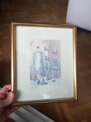 6 Láminas Madrid Vistas Arquitectónicas