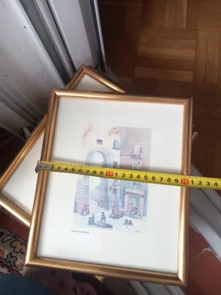 6 Láminas Madrid Vistas Arquitectónicas