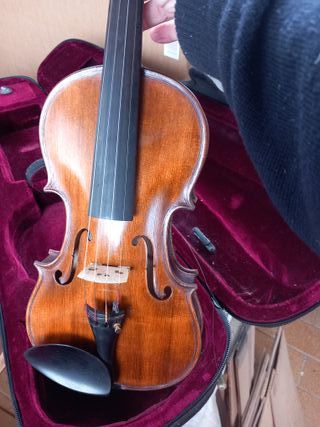 Violín con funda
