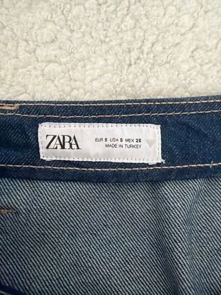 Falda vaquera Zara azul