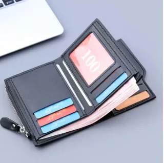 Portafoglio capiente nero