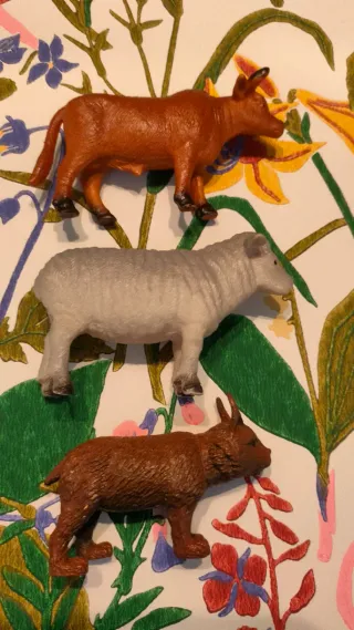 10 Figuras Juguete Niños Animales y Dragones