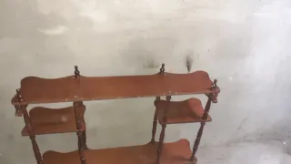 Estantería de madera estilo victoriano