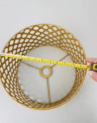 Lampada da soffitto in metallo oro design vintage