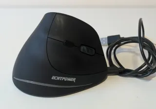 Ratón Vertical Gaming Echtpower con LED azul